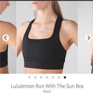 NWOT: Run With The Sun Lululemon bra Sz: 6